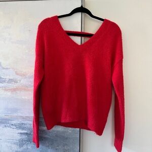Red V Neck Jessica Simpson Sweater